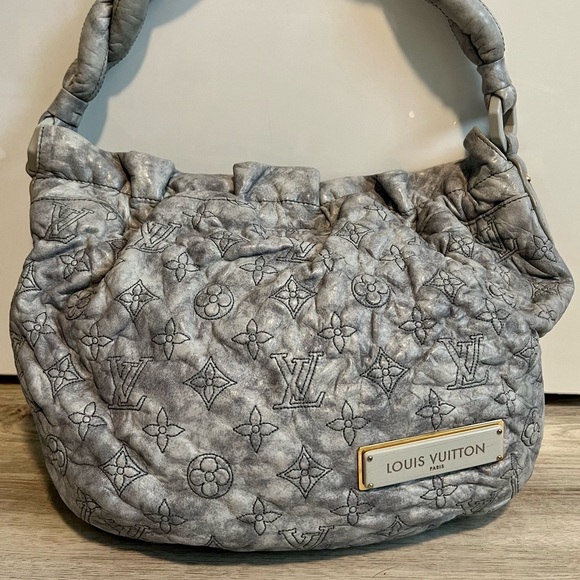 DEAL!!! Authentic Louis Vuitton Grey LE Monogram Olympe Nimbus PM Bag - Picture 2 of 7